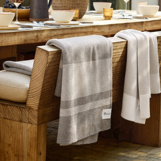 Sunbrella® Signature Throw - Veranda Stripe
