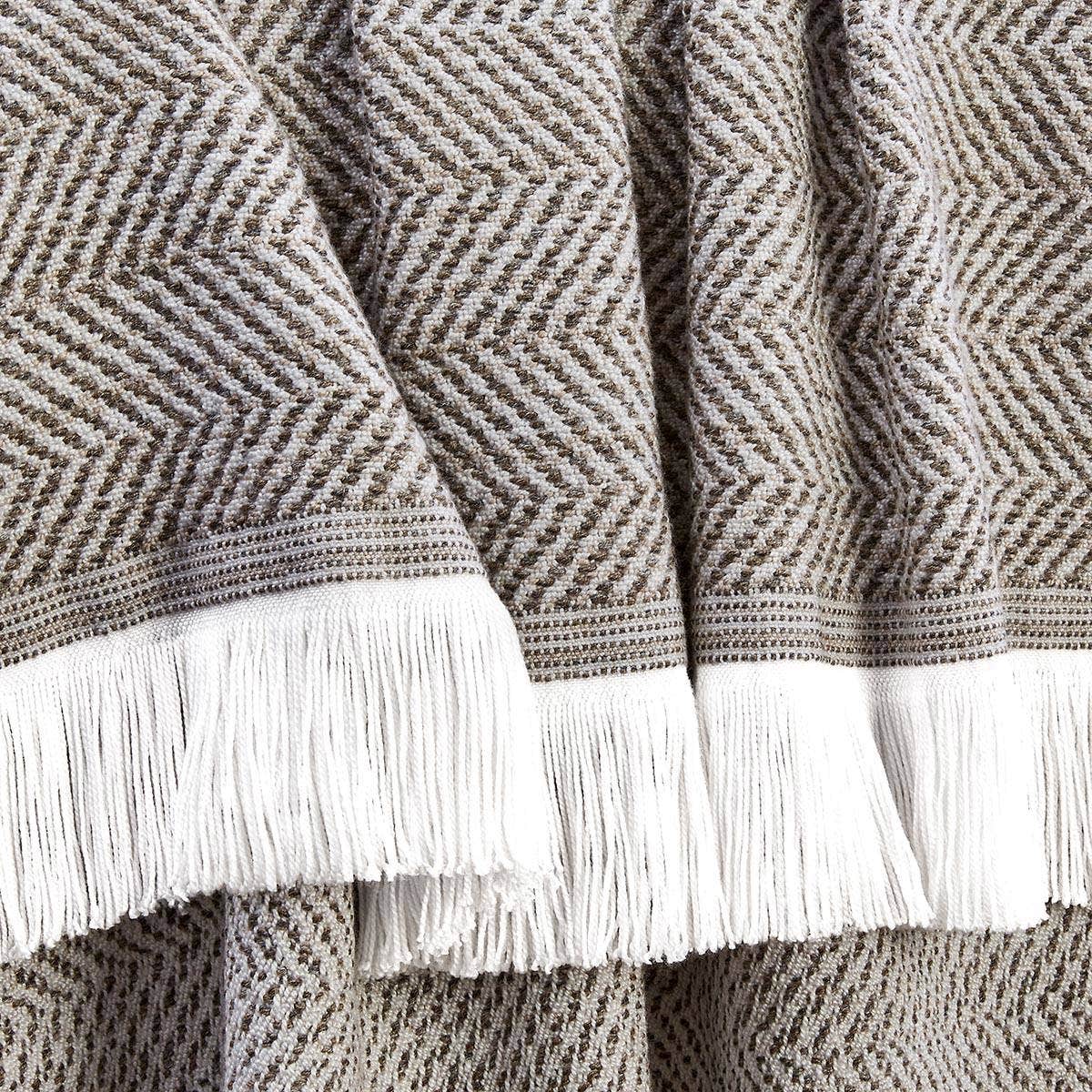 Sunbrella® Herringbone Indoor Outdoor Throw